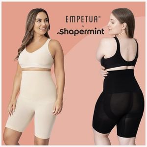 TWO Shapermint Empetua High Waisted Shaper Shorts Nude and Black
